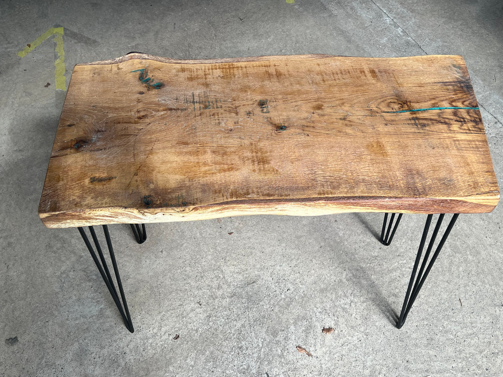 Oak live edge desk