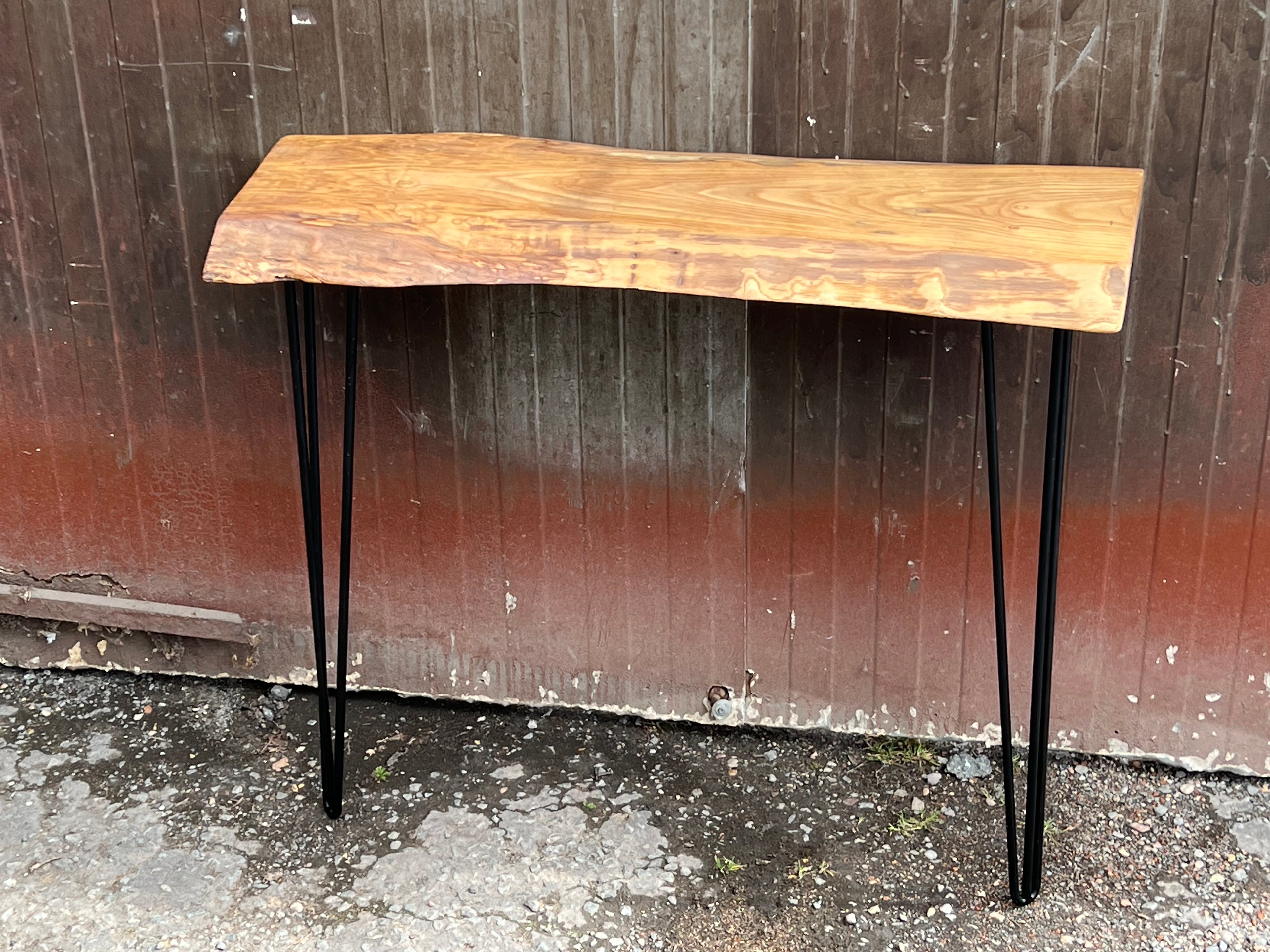 Oak console table 
