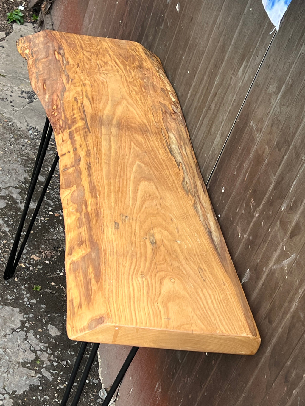 Oak console table 