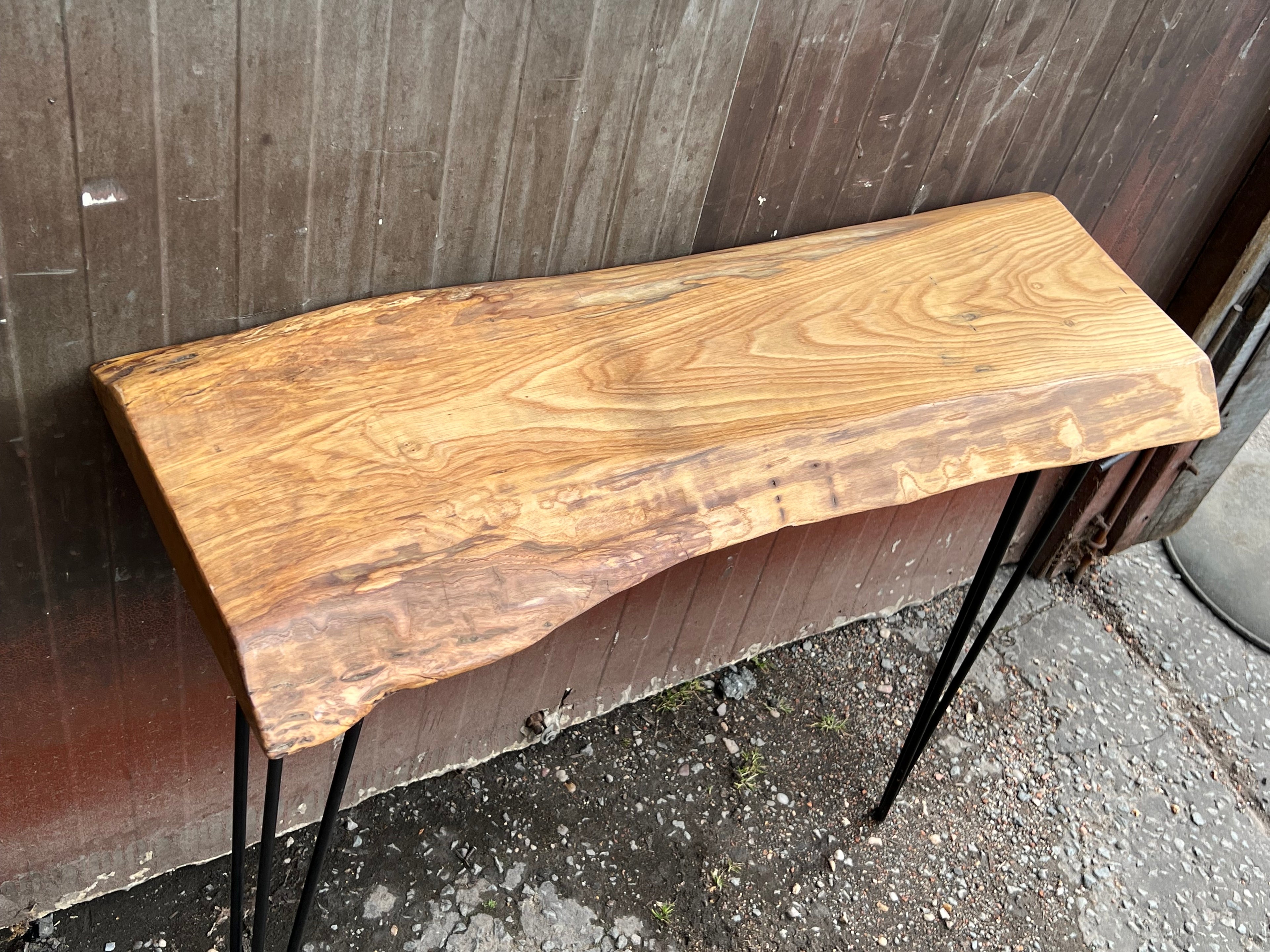 Live edge Oak console table