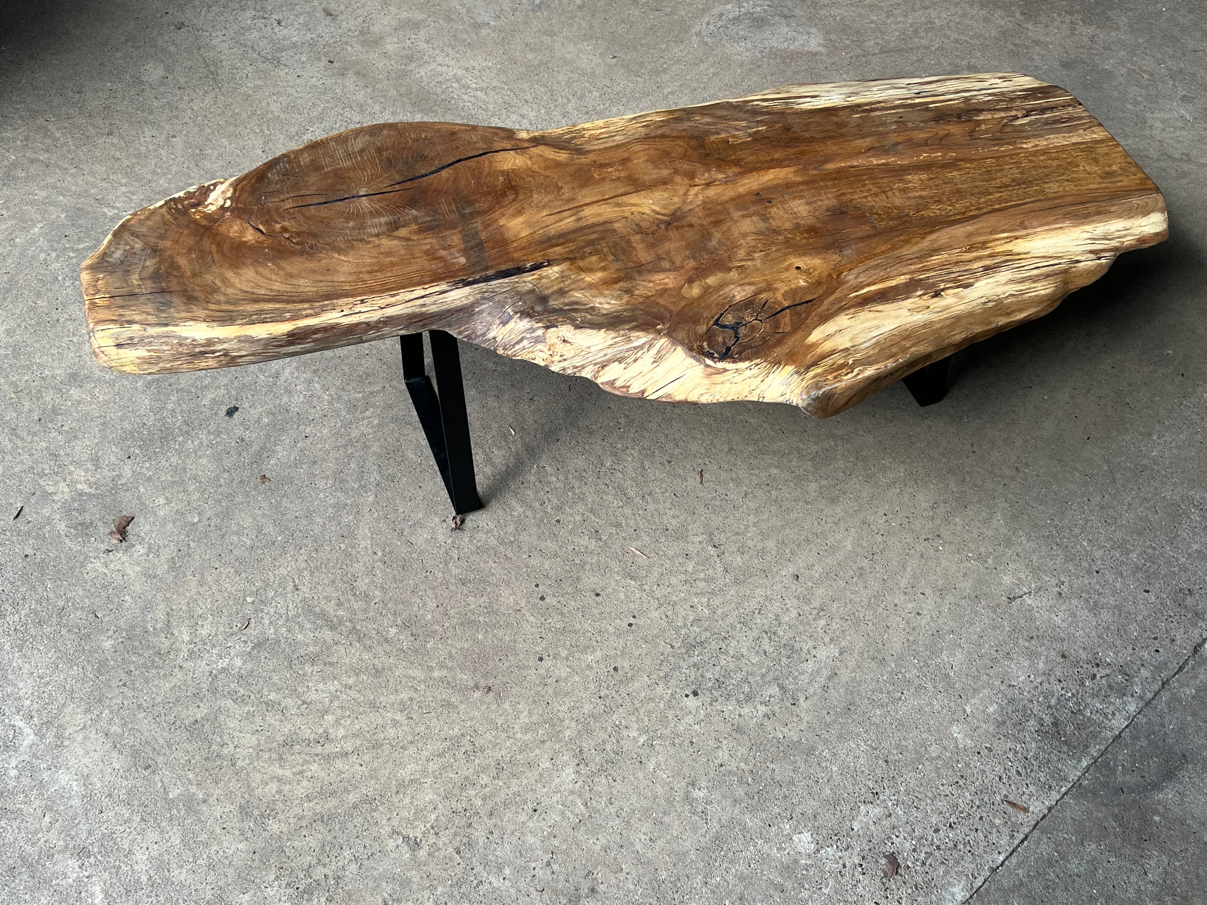 Oak live edge coffee table