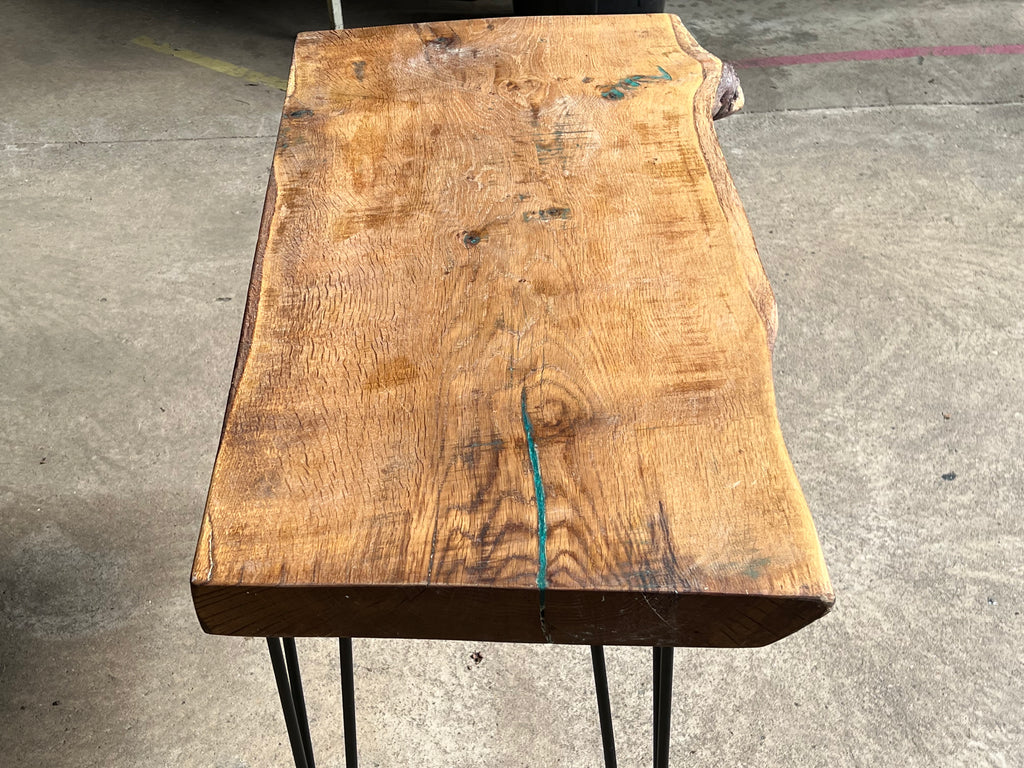 Oak live edge desk