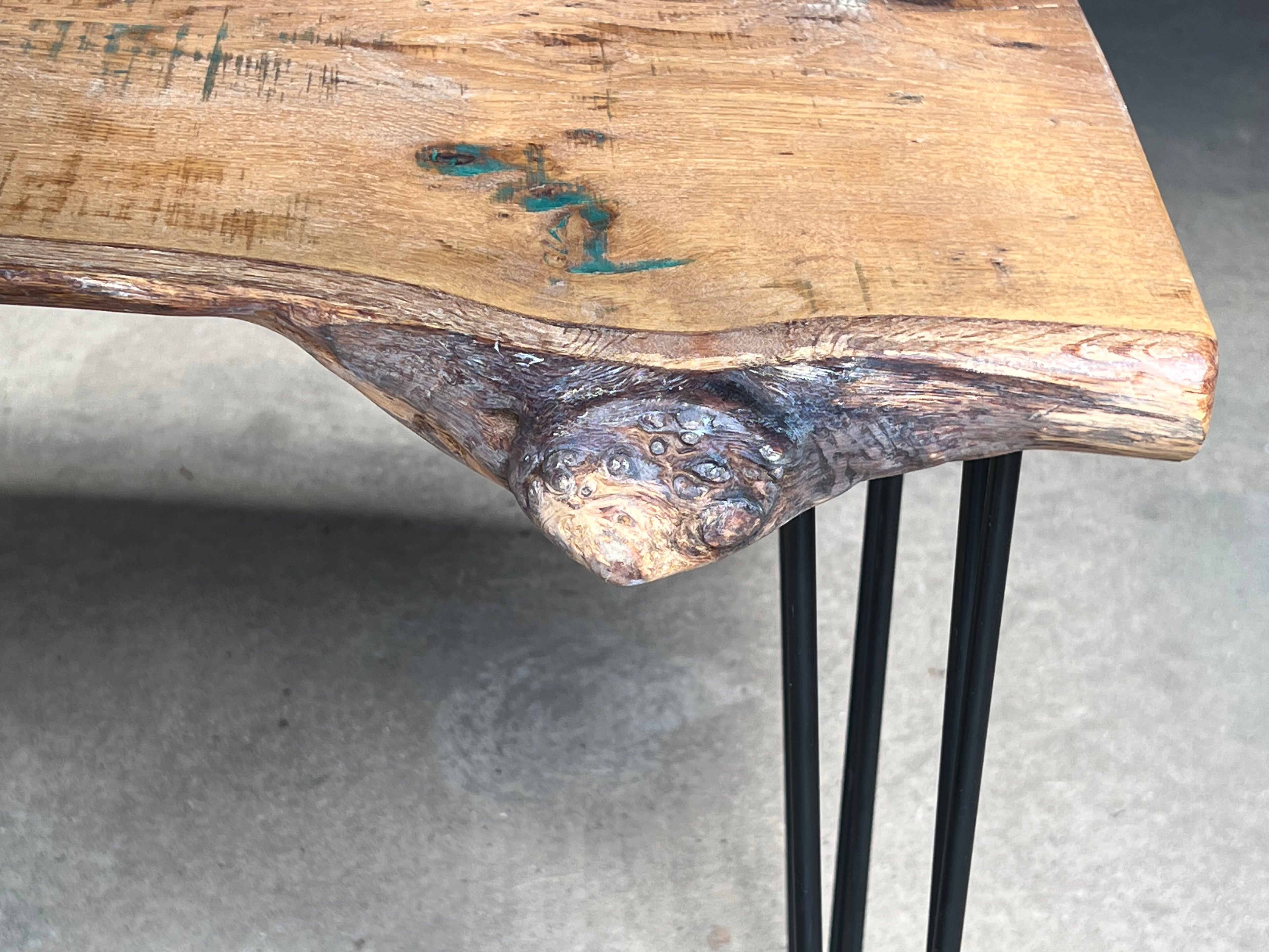 Oak live edge desk